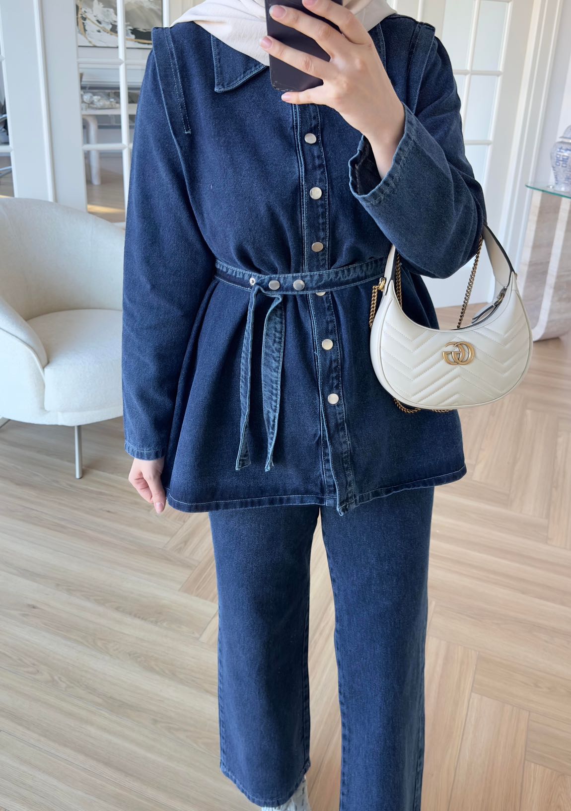 Soi Design Koyu Mavi Jean İkili Takım — görsel 7/13