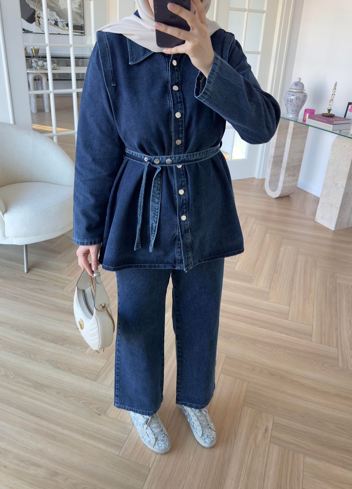 Soi Design Koyu Mavi Jean İkili Takım — görsel 9/13