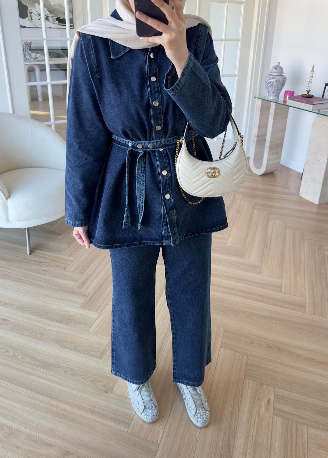 Soi Design Koyu Mavi Jean İkili Takım — görsel 12/13