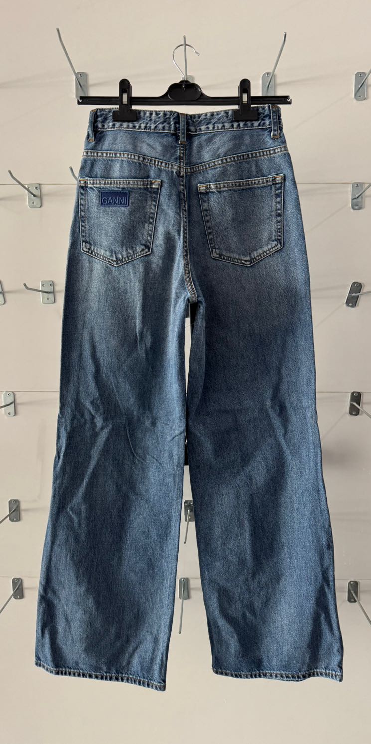 GANNİ RİGİD MAGNY STRAİGHT WİDE LEG JEAN — görsel 6/11