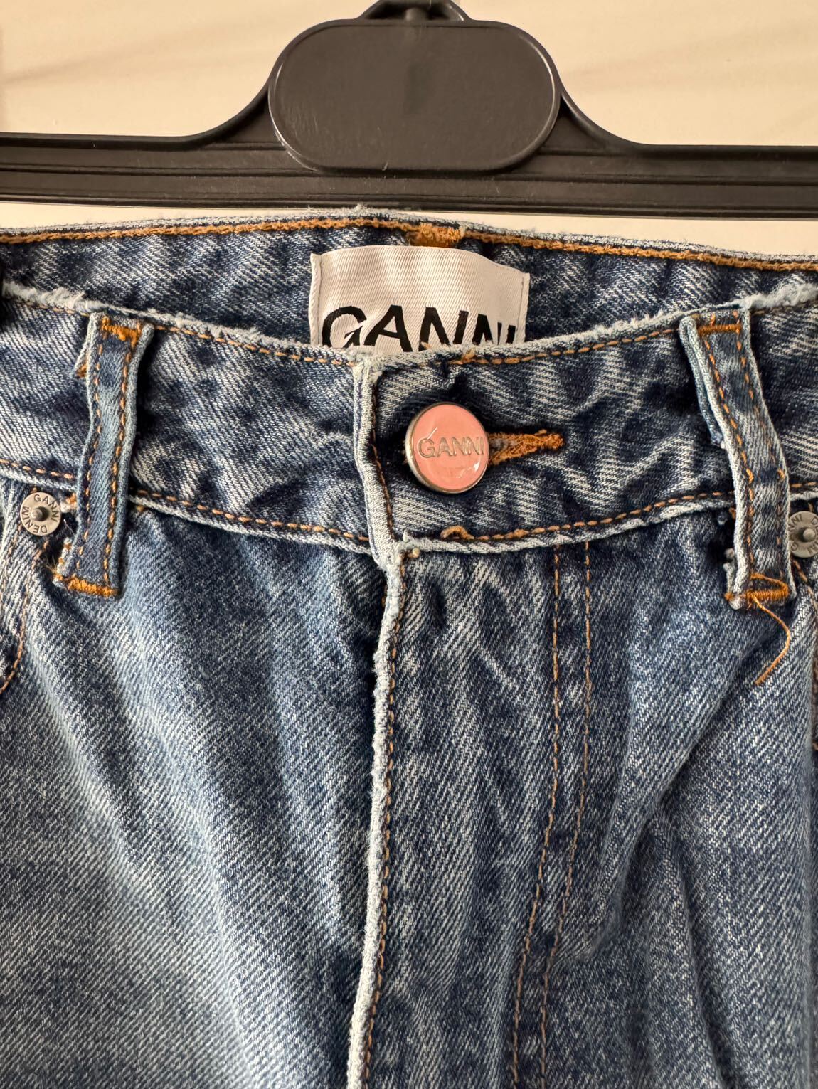 GANNİ RİGİD MAGNY STRAİGHT WİDE LEG JEAN — görsel 7/11