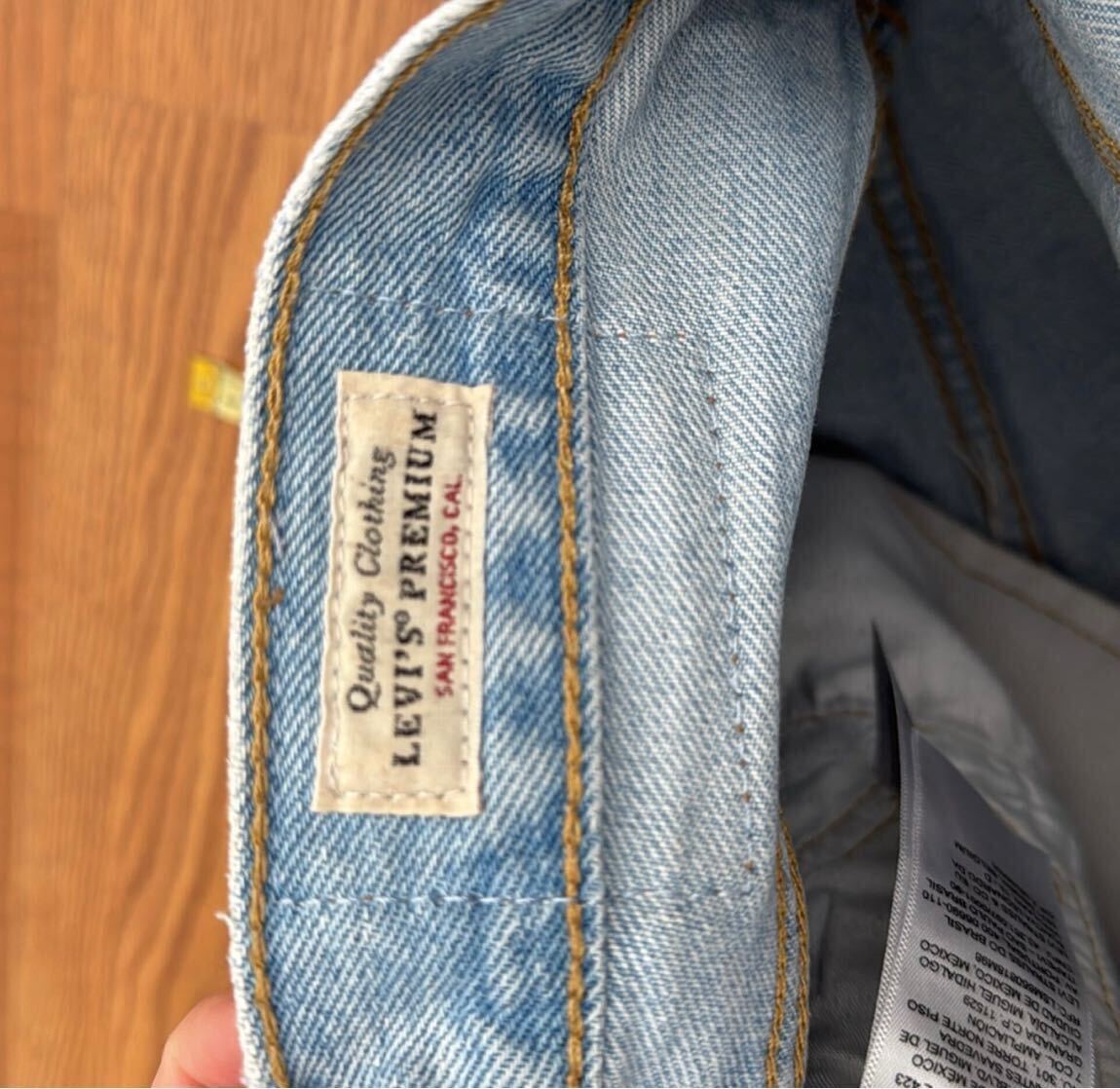 Levi's Kot Şort Mavi — görsel 7/9