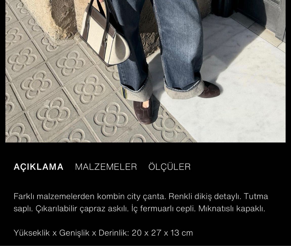 Zara Kahverengi Omuz Çantası — görsel 5/9