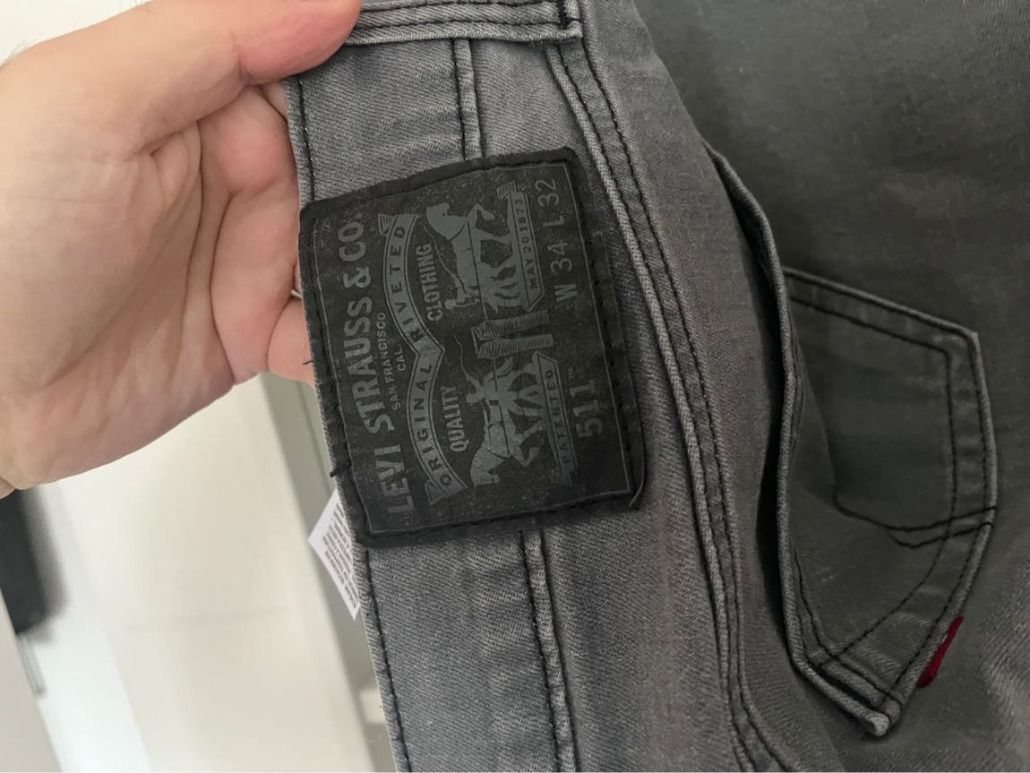 Gri Orijinal Levi's Jean Pantolon — görsel 3/9