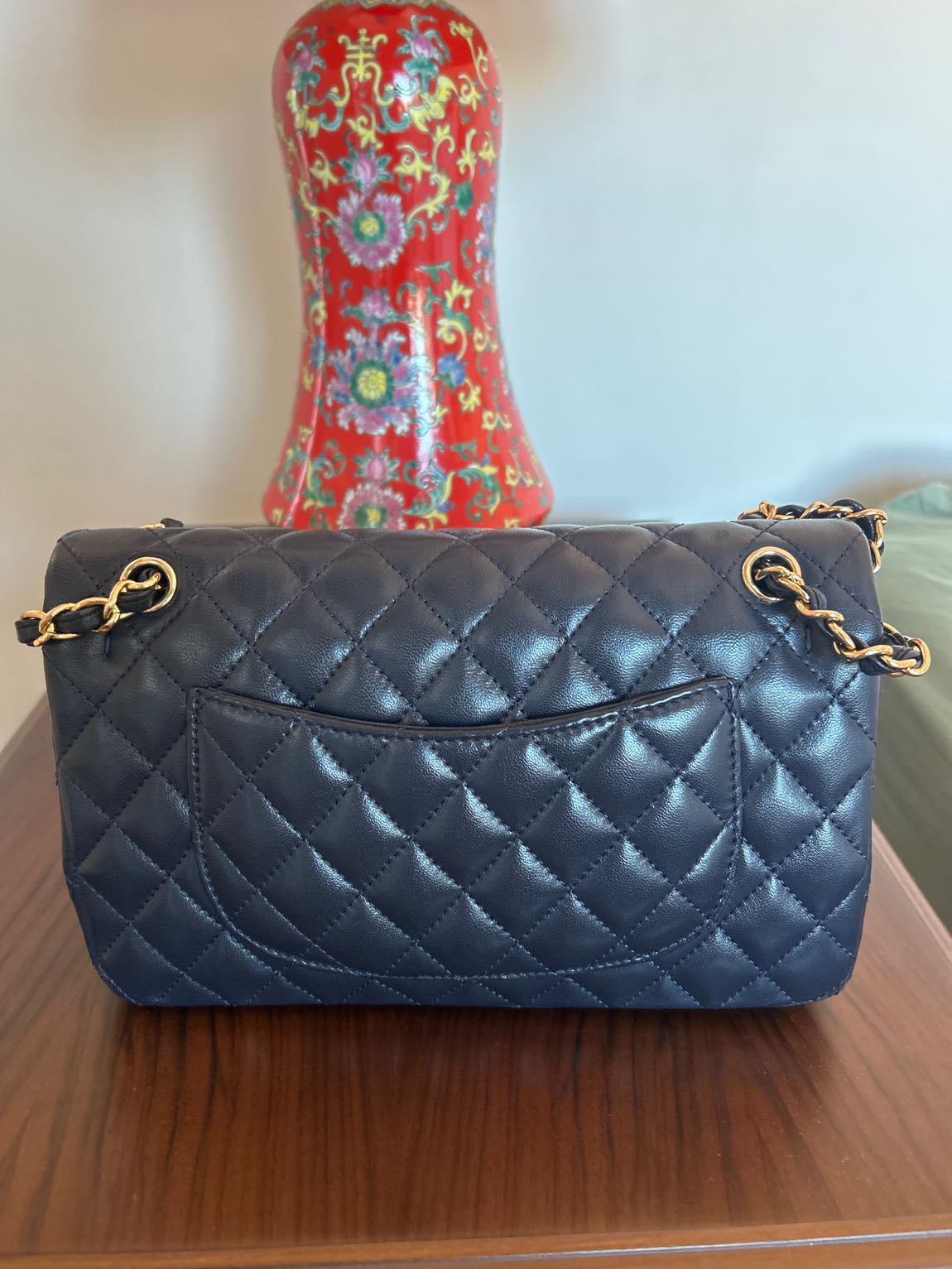 Chanel lacivert Deri Kapitone Çanta — görsel 2/6