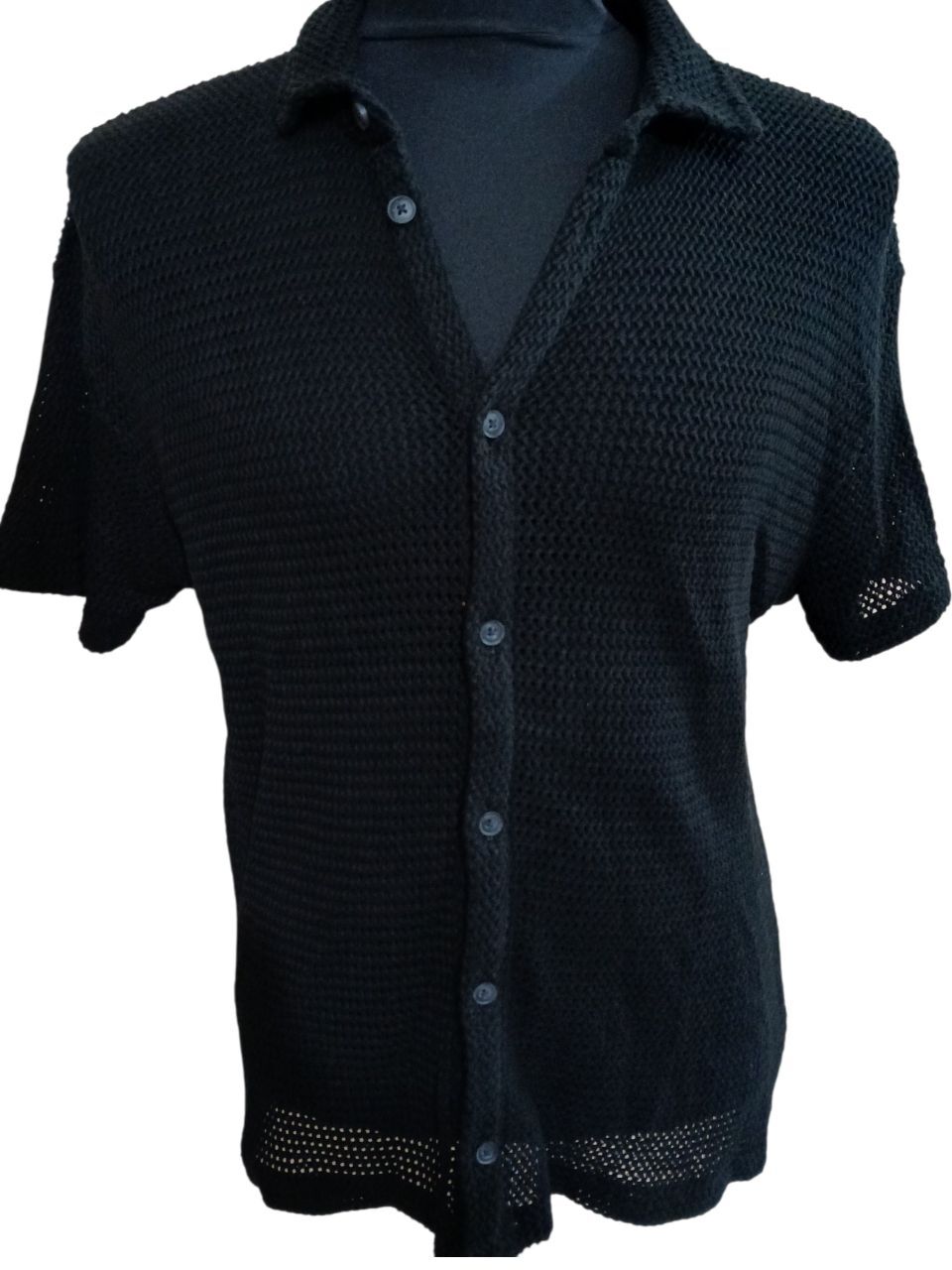 AllSaints Siyah Transparan gömlek — görsel 2/7