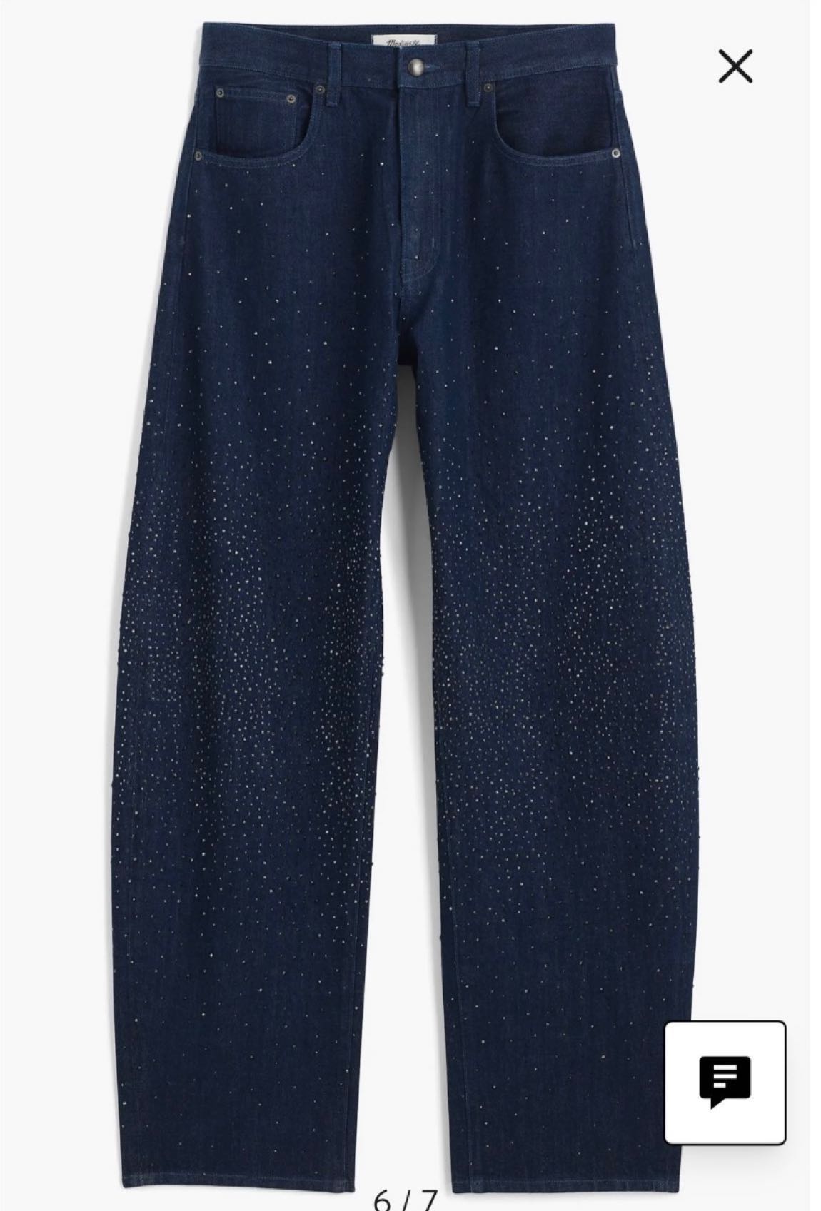 Madewell Taşlı Barrel Jean Pantolon — görsel 5/8