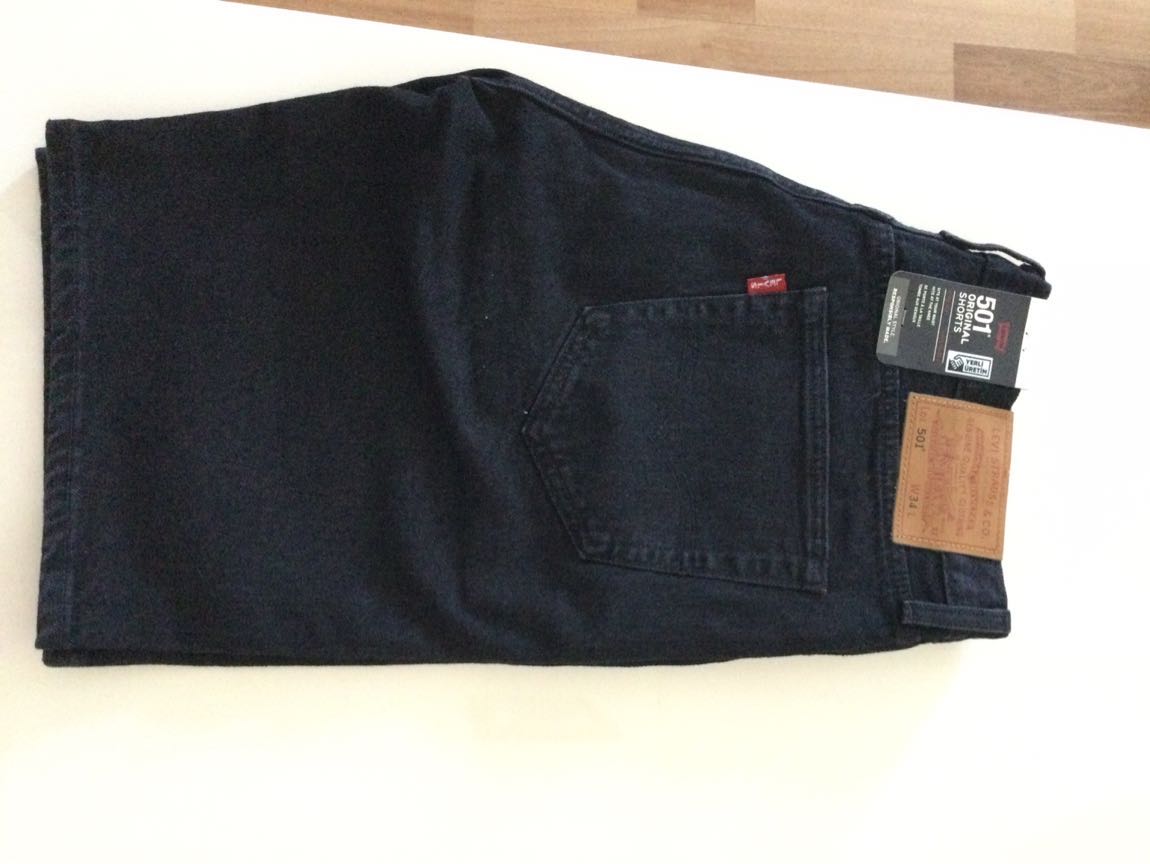 Levi's Siyah Kot Şort 501 — görsel 3/3