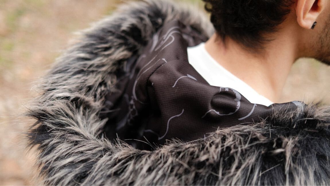 FALLENGRACE FUR ZIP/TORN HALO SWEATPANTS — görsel 8/8