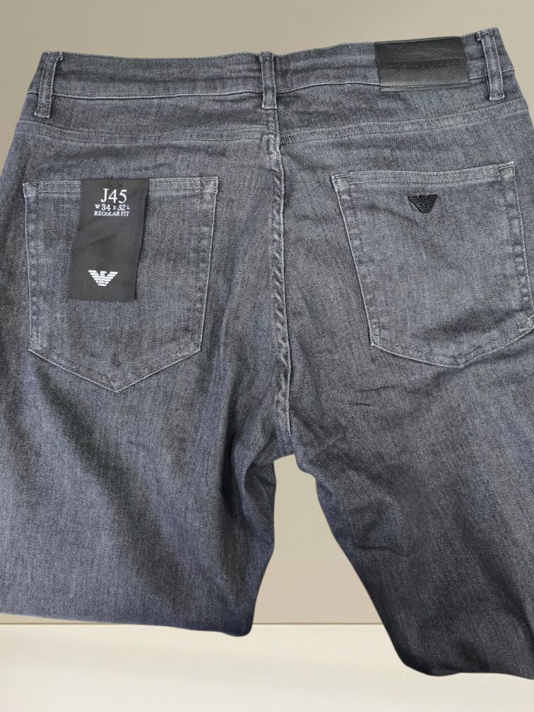 Emporio Armani füme kot pantolon jean — görsel 2/6