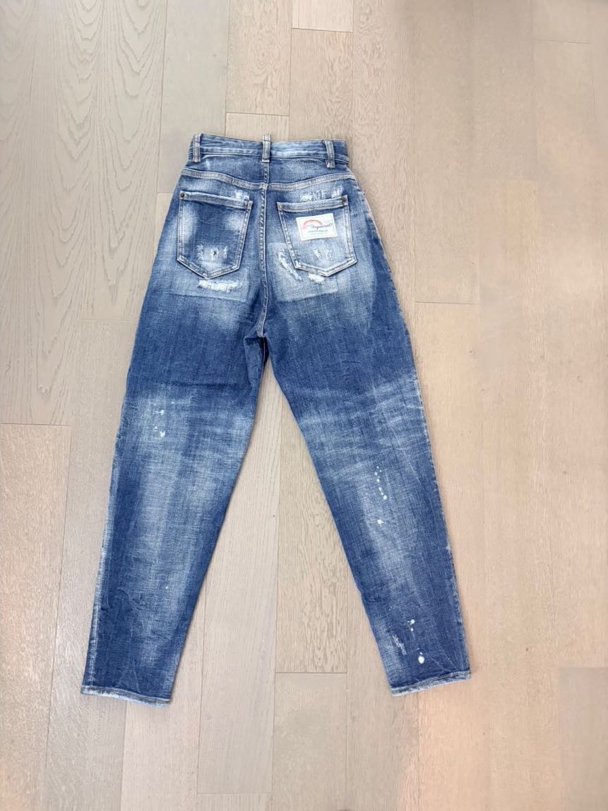 Faturalı Dsquared2 Yırtık Kot Pantolon — görsel 2/6