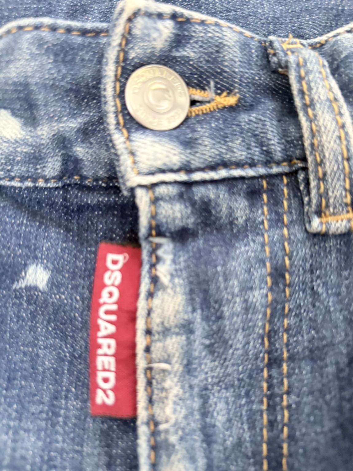 Faturalı Dsquared2 Yırtık Kot Pantolon — görsel 4/6