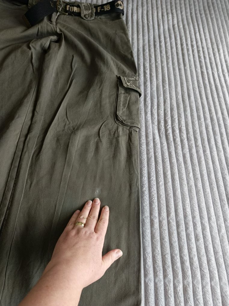 Vintage Y2K khaki cargo pantolon(xs-s) — görsel 7/8