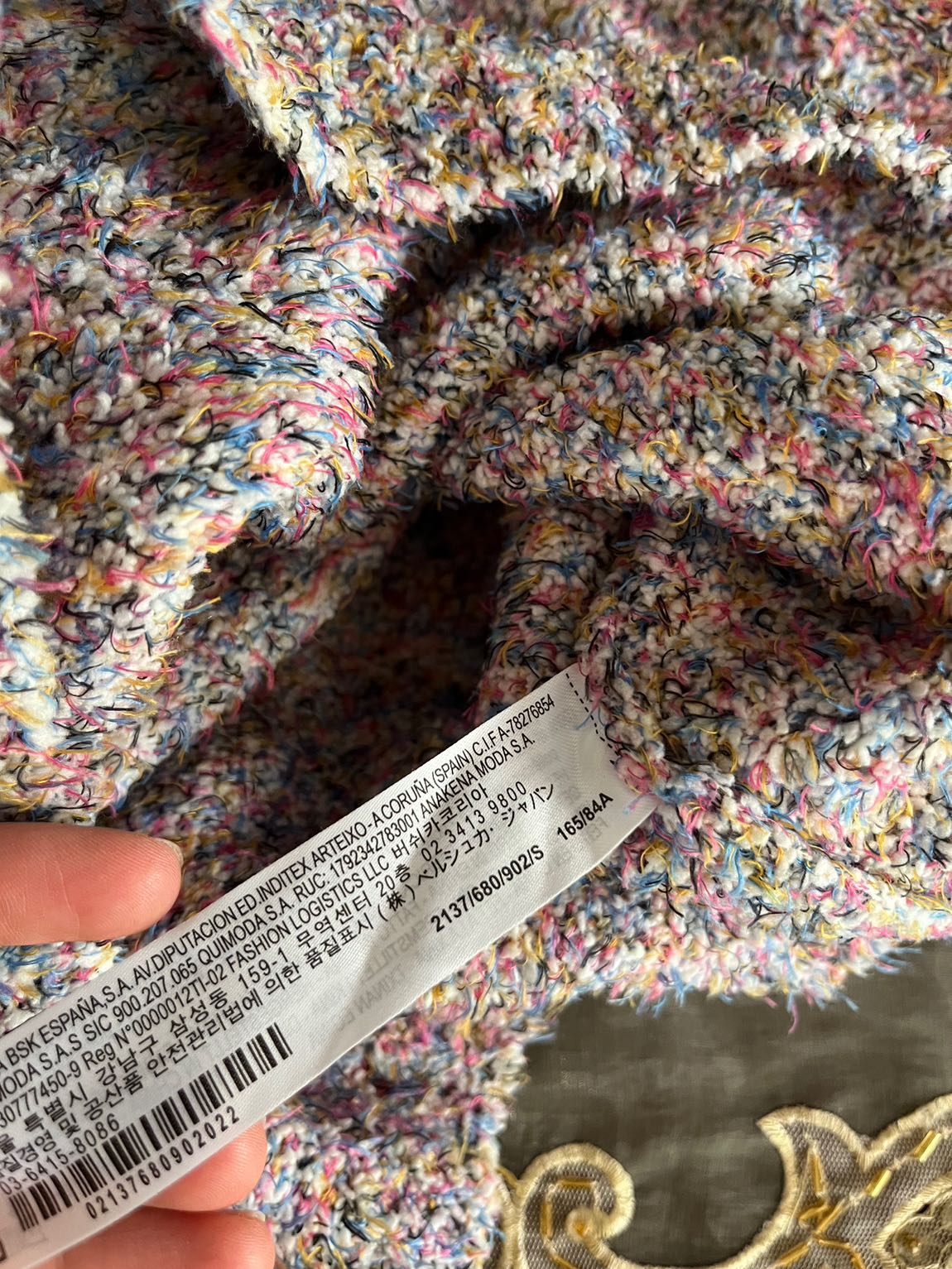 Bershka Kısa Renkli Kazak — görsel 4/4