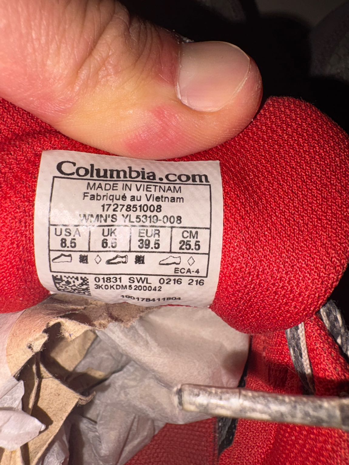 Columbia Gri Spor Ayakkabı — görsel 7/7