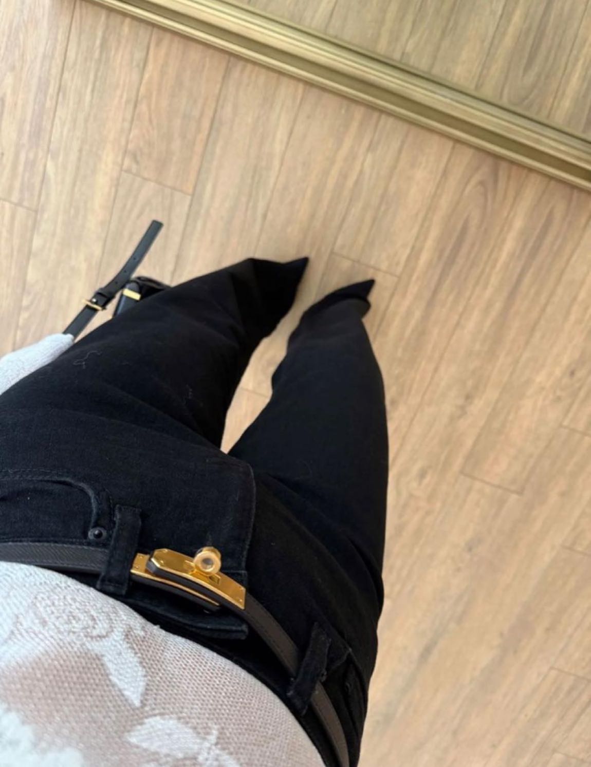 Zara Siyah Yüksek Bel straight fit jean — görsel 2/2