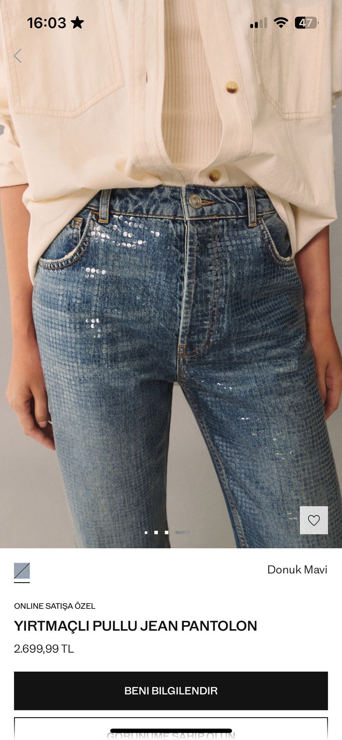 Mango pullu jean — görsel 5/7
