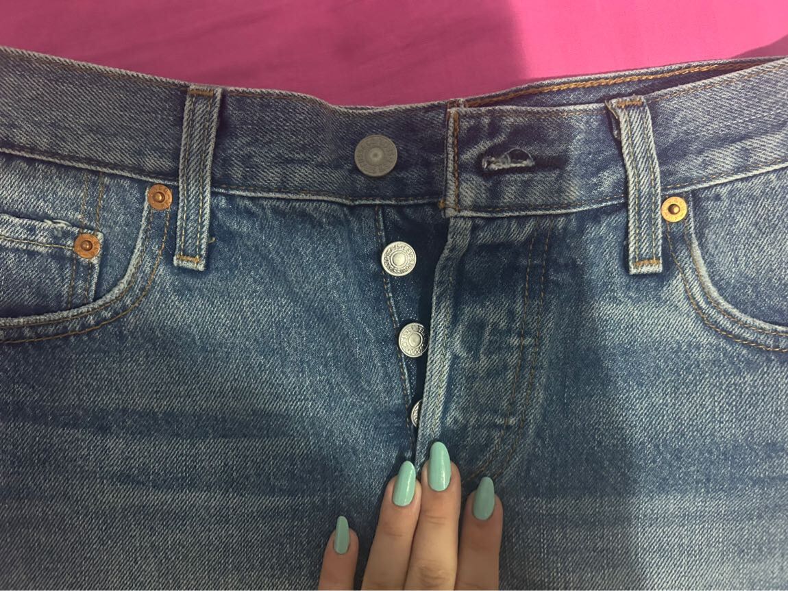 Levis 501 Mavi Kot Şort — görsel 3/7