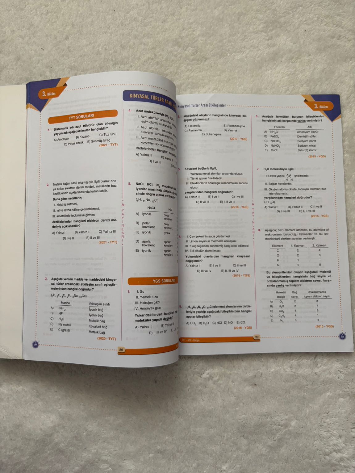 TYT AYT Kimya Son 10 Yıl Kitap — görsel 2/2