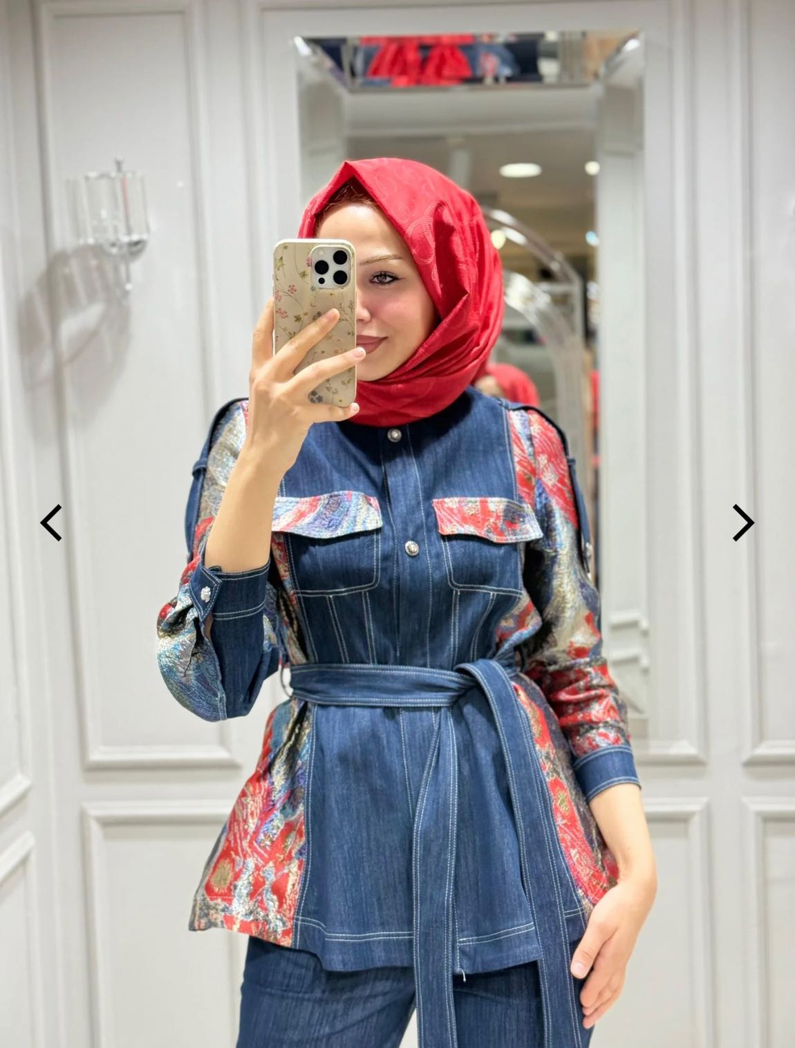 MY 312 RETRO marka jakarlı denim kot — görsel 2/5