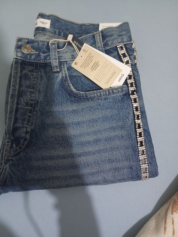 Mango Taşlı Mavi Jean — görsel 5/5