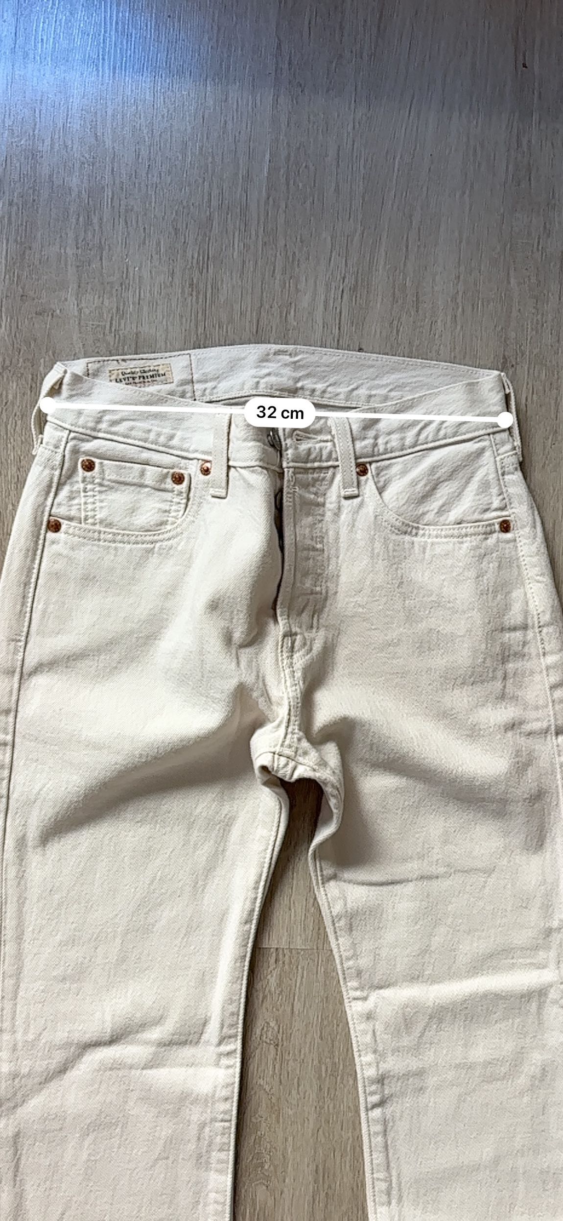 Levi's 501 Beyaz Kot Pantolon — görsel 4/17