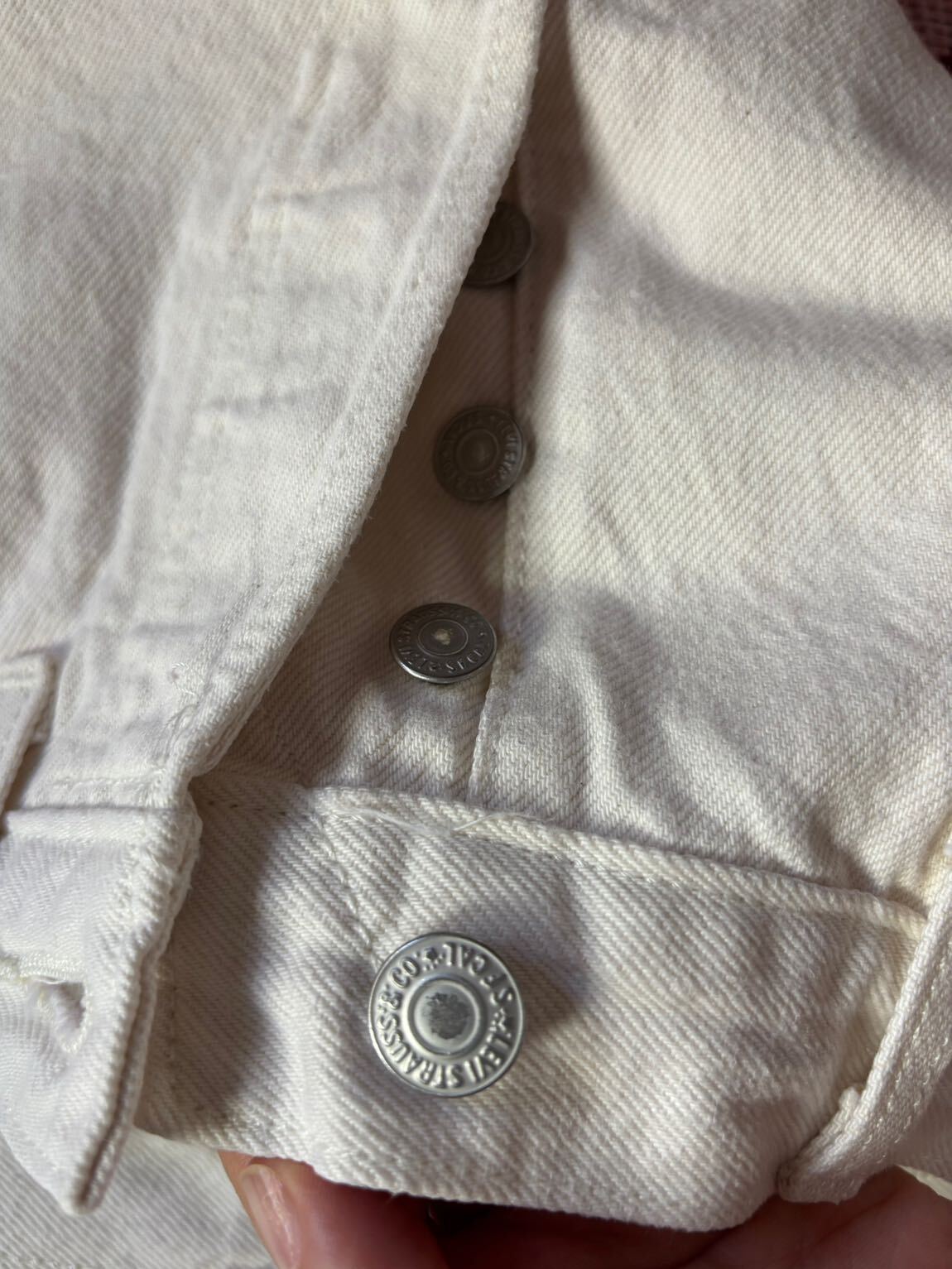 Levi's 501 Beyaz Kot Pantolon — görsel 12/17