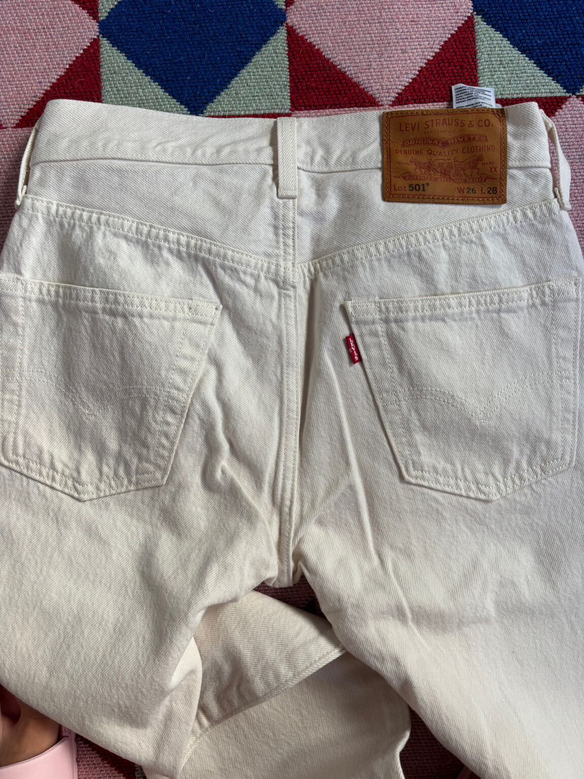 Levi's 501 Beyaz Kot Pantolon — görsel 7/17