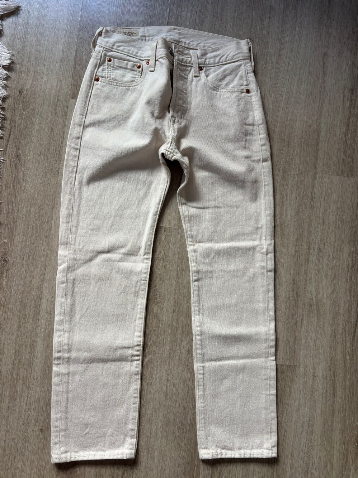 Levi's 501 Beyaz Kot Pantolon — görsel 9/17