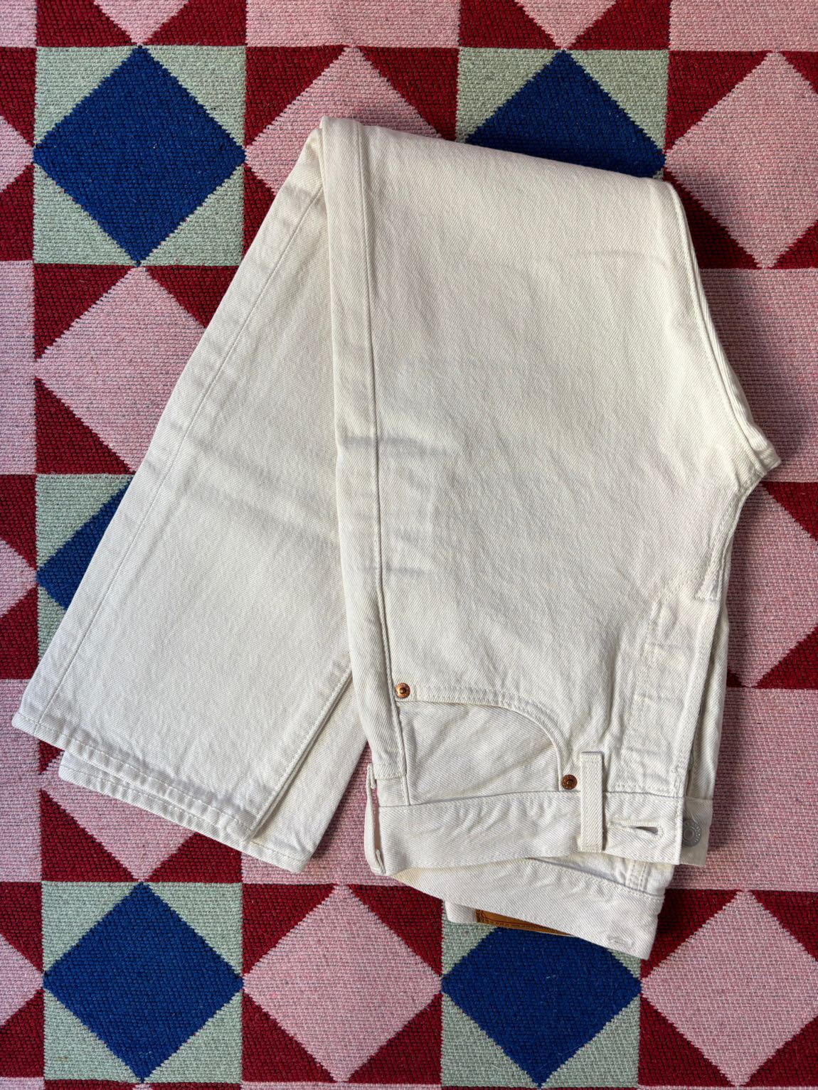 Levi's 501 Beyaz Kot Pantolon — görsel 13/17