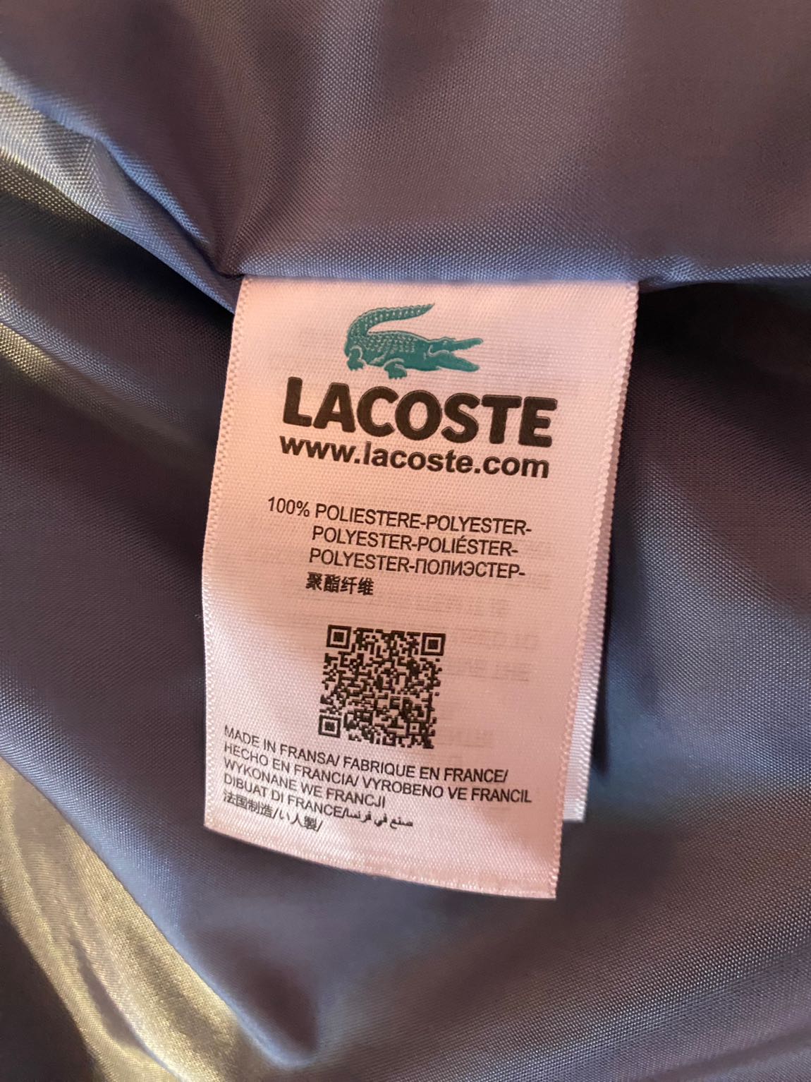 Lacoste Bomber Ceket Mavi — görsel 7/8