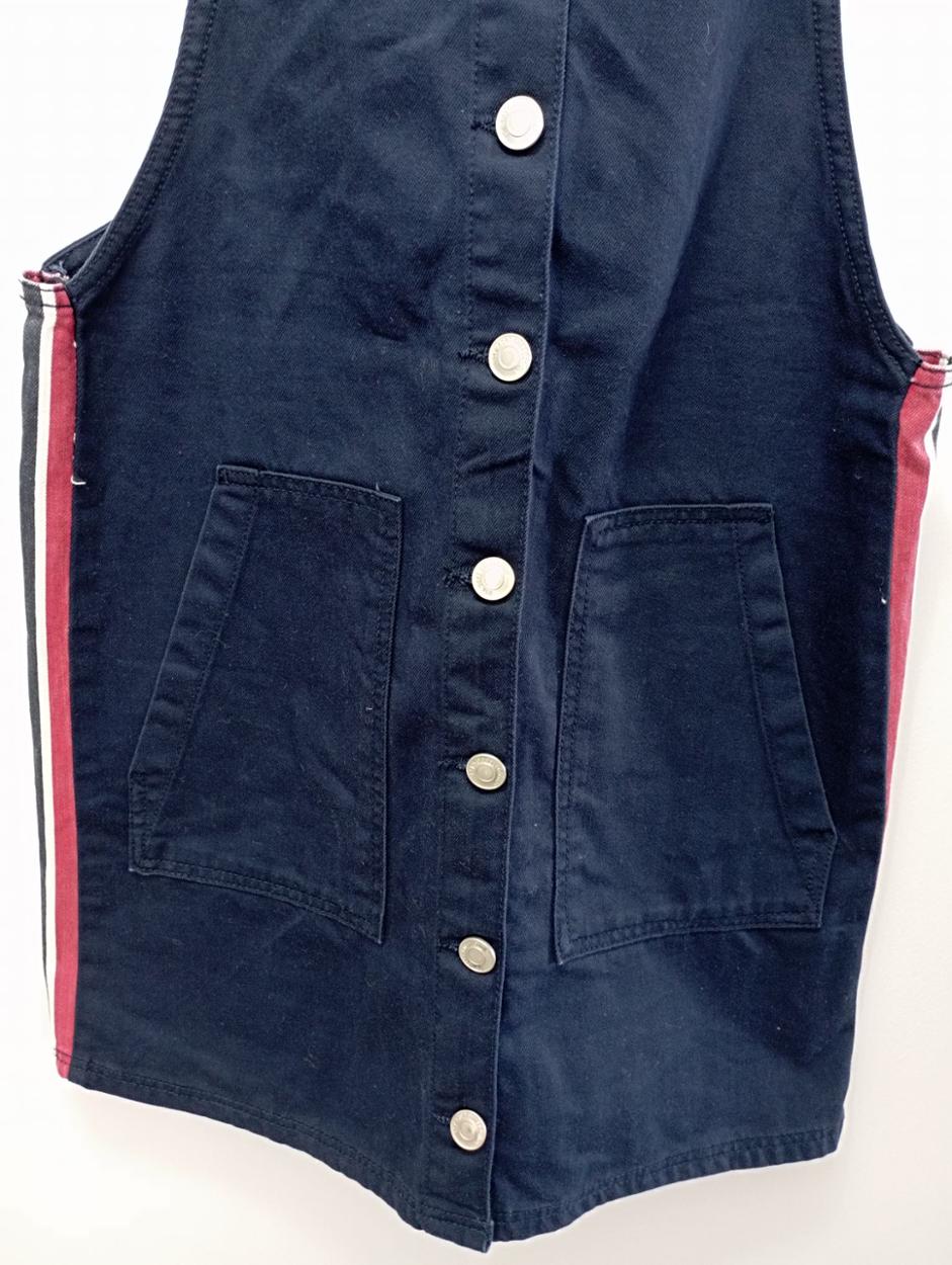 Bershka salopet jeans elbise — görsel 3/6