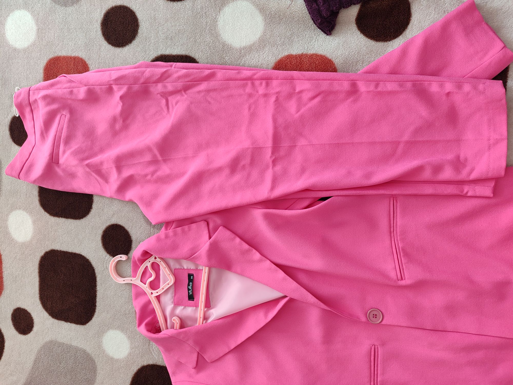 Fullamoda Pembe Pembe Blazer Ceket — görsel 6/8
