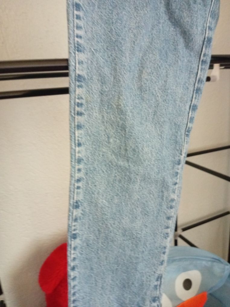 Açık Mavi Düğmeli Jeans Pantolon — görsel 2/4