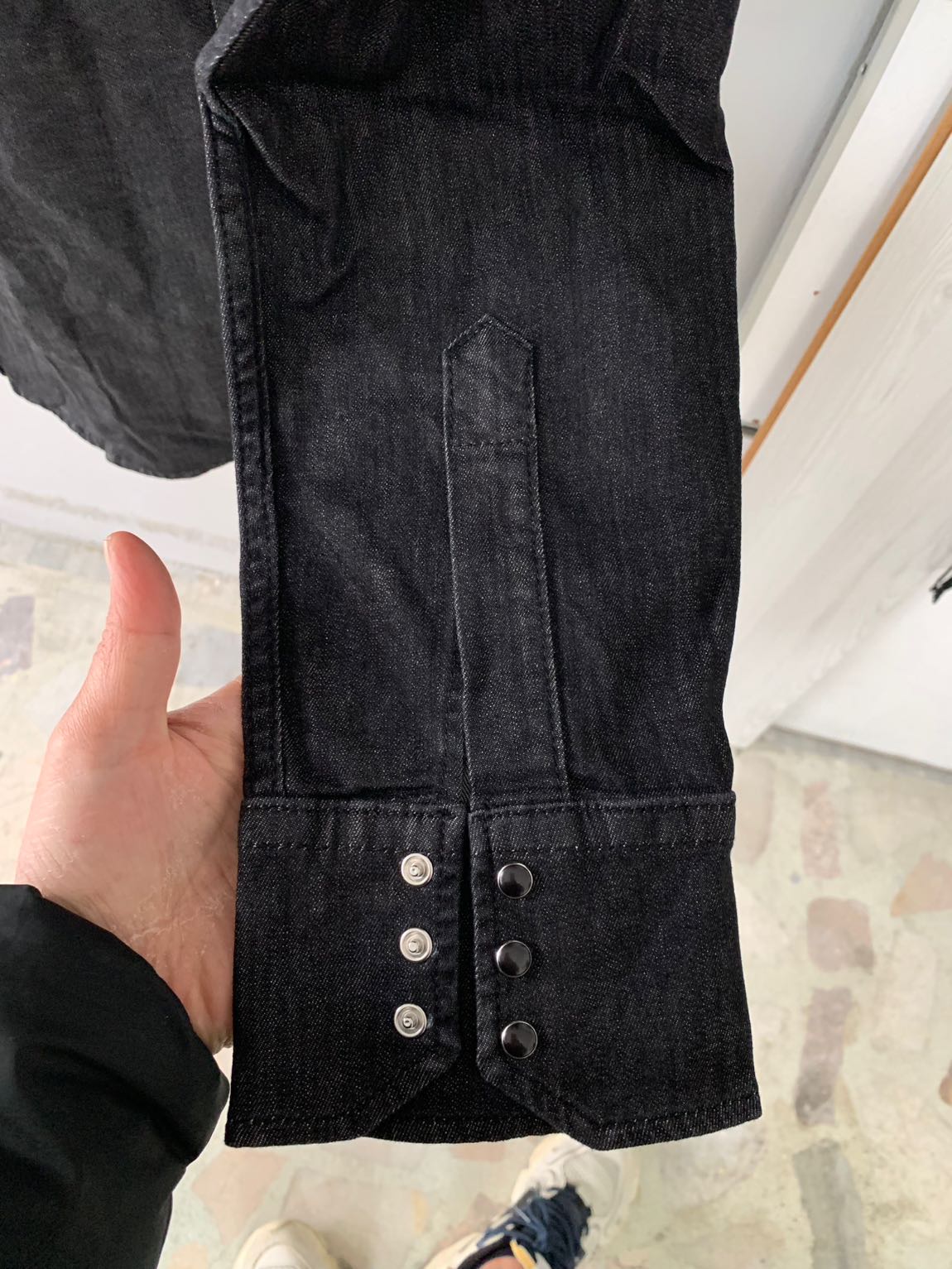 DSQUARED2 Kot Gömlek Siyah — görsel 3/8
