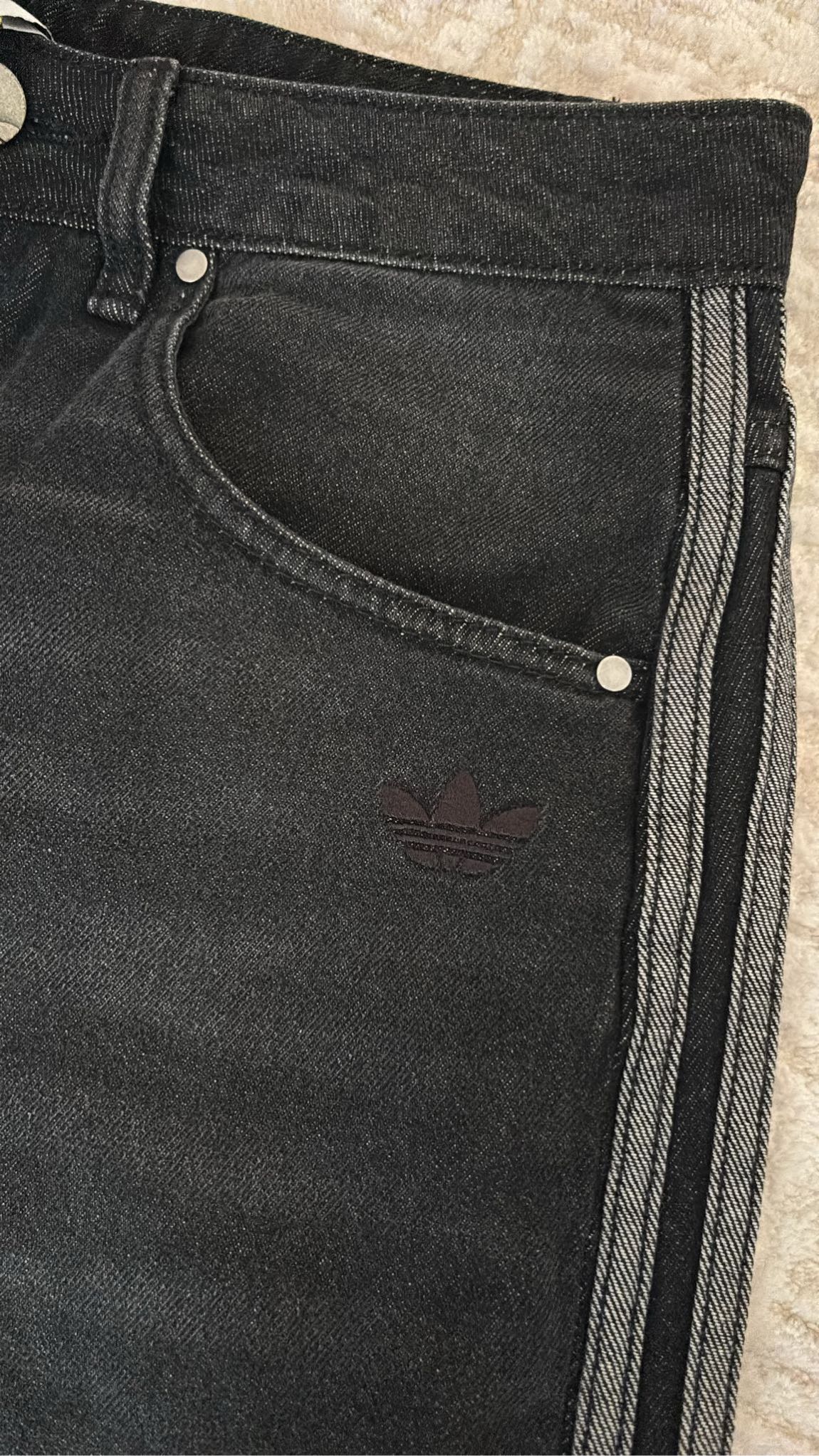Adidas Wide Leg Jean Pantolon — görsel 6/9