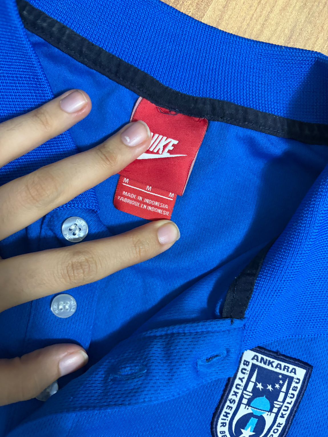 Nike Mavi Polo Yaka Spor T-Shirt — görsel 2/6