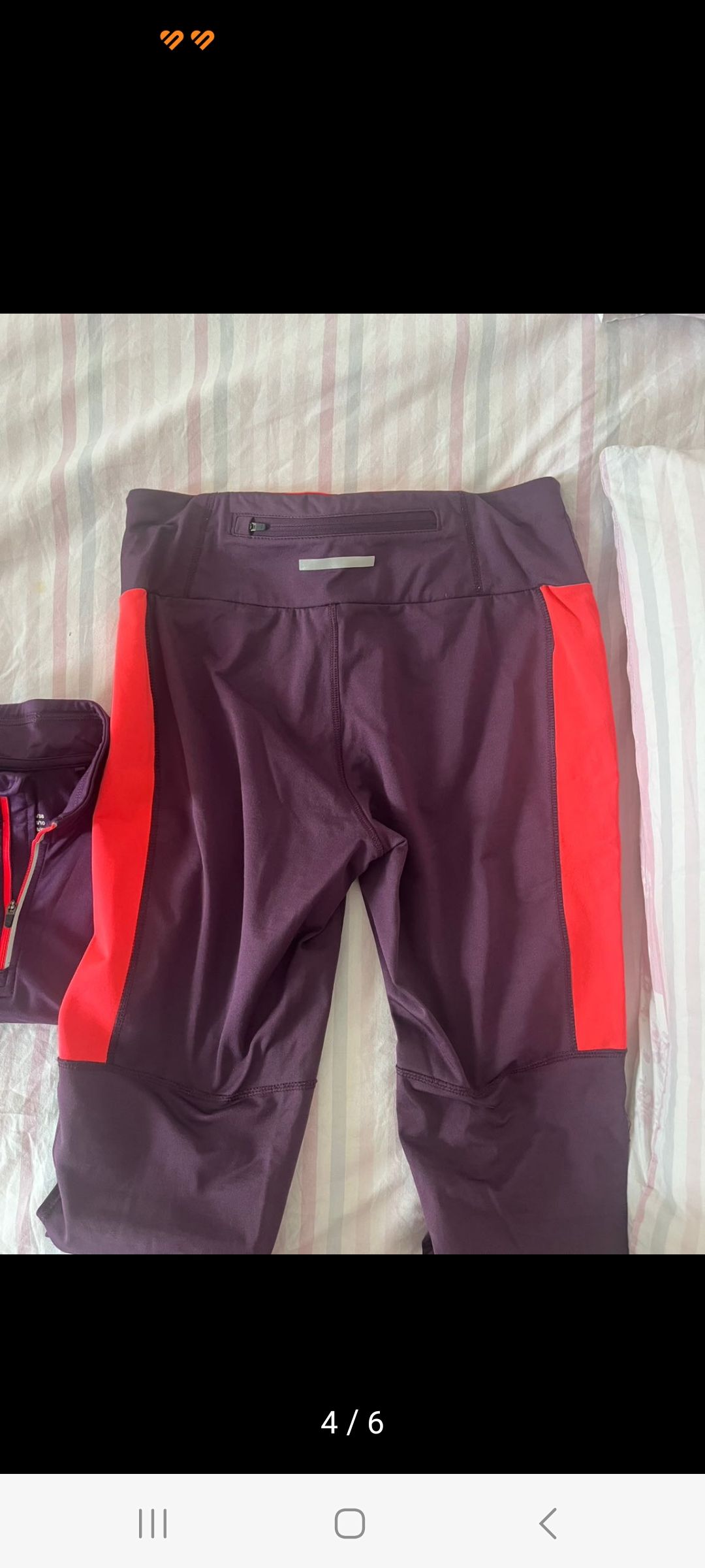 Mor Spor Sweatshirt ve Tayt Takım — görsel 3/6