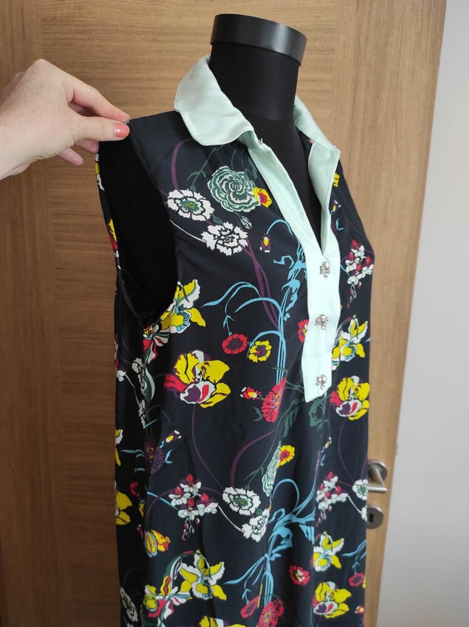 Çiçekli şifon elbise&tunik — görsel 3/8