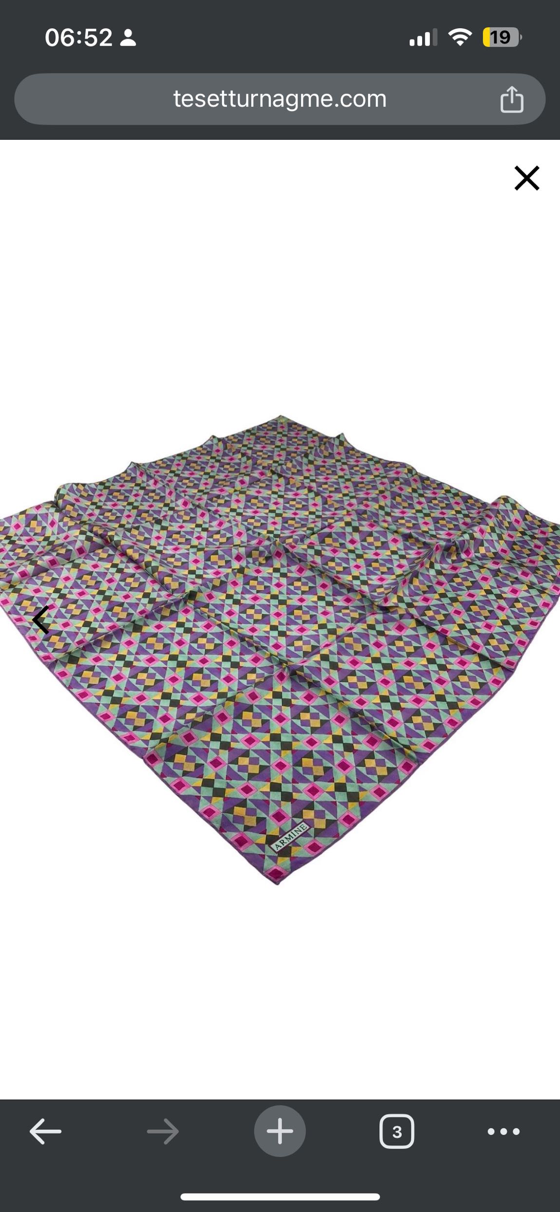 Armine Nostalji Twill İpek Eşarp — görsel 8/8