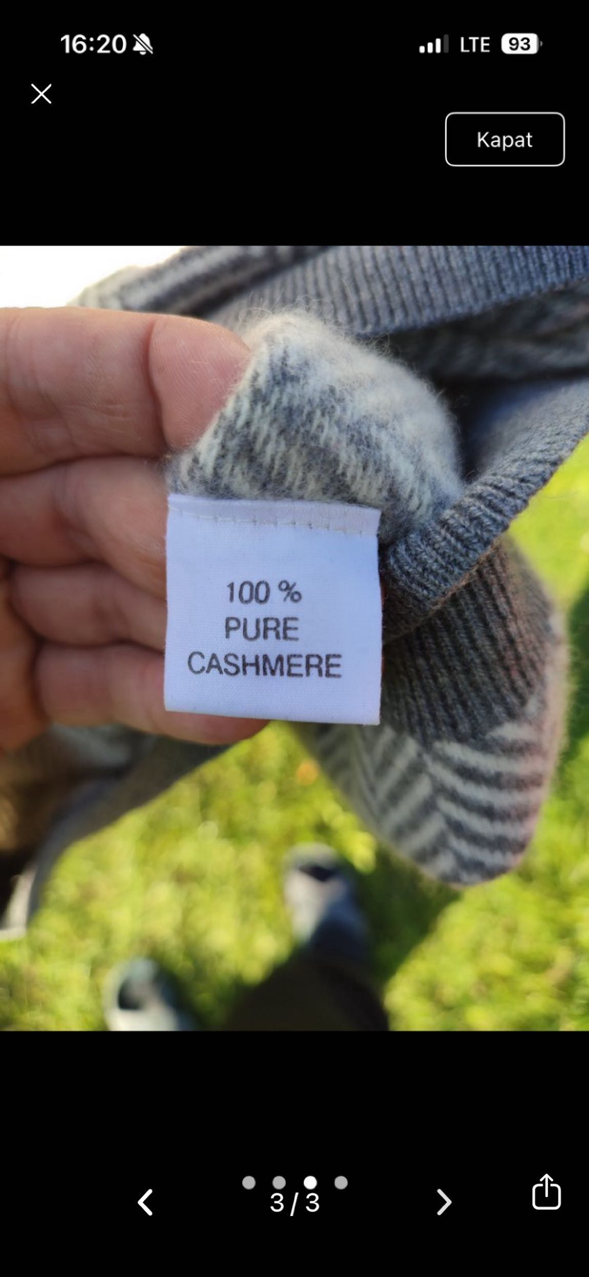 Silk & Cashmere %100 kaşmirKazak — görsel 3/3