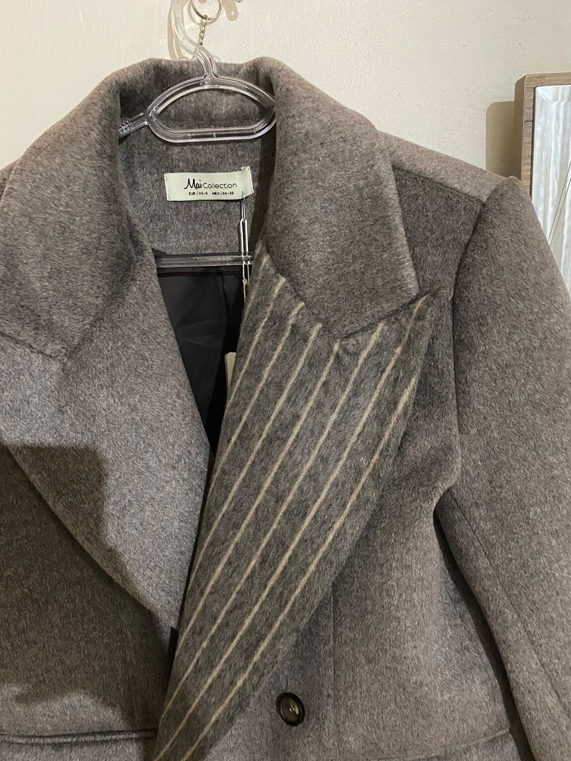 Kahverengi Kaşe Yün Kışlık Blazer — görsel 4/8