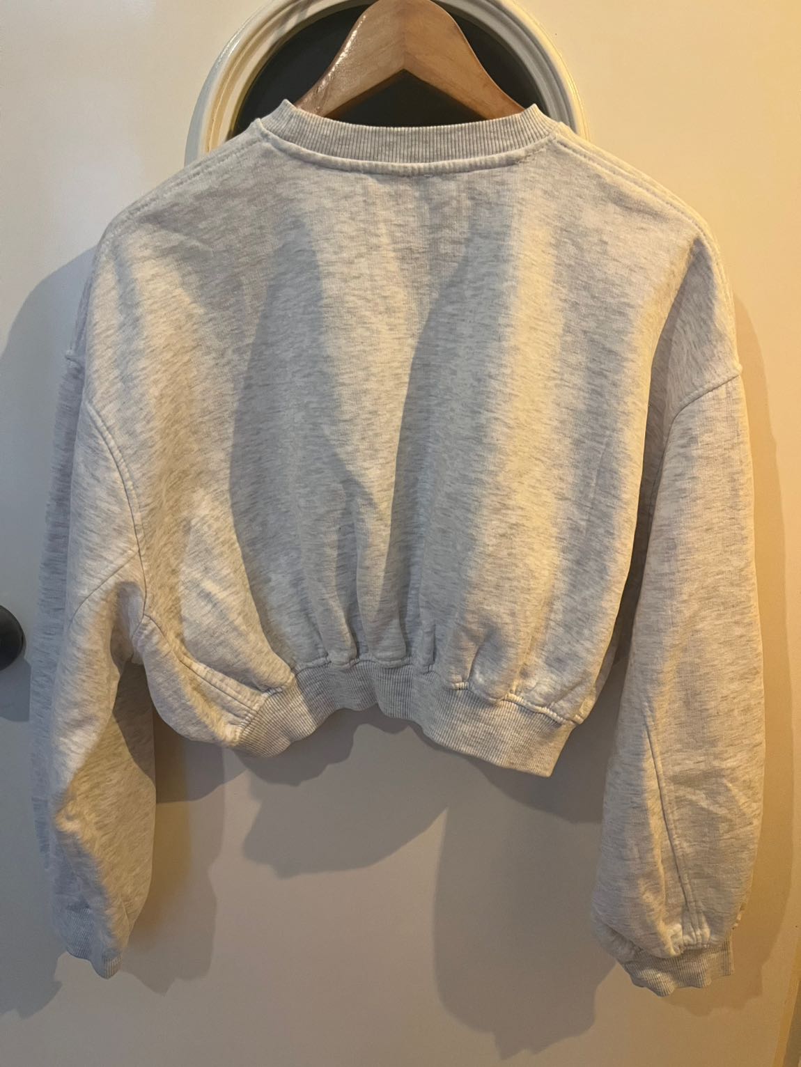 Zara Crop Sweatshirt Gri — görsel 4/4
