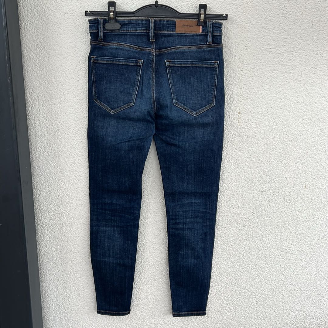 Dar paça kot pantolon — görsel 2/3