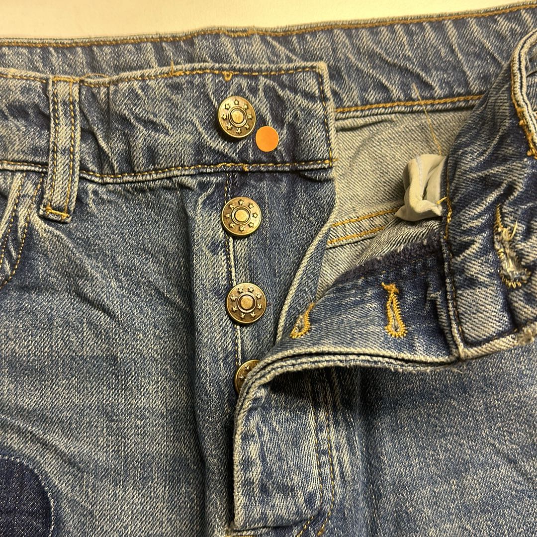 Ganni Patch Izey Denim Jeans — görsel 7/7