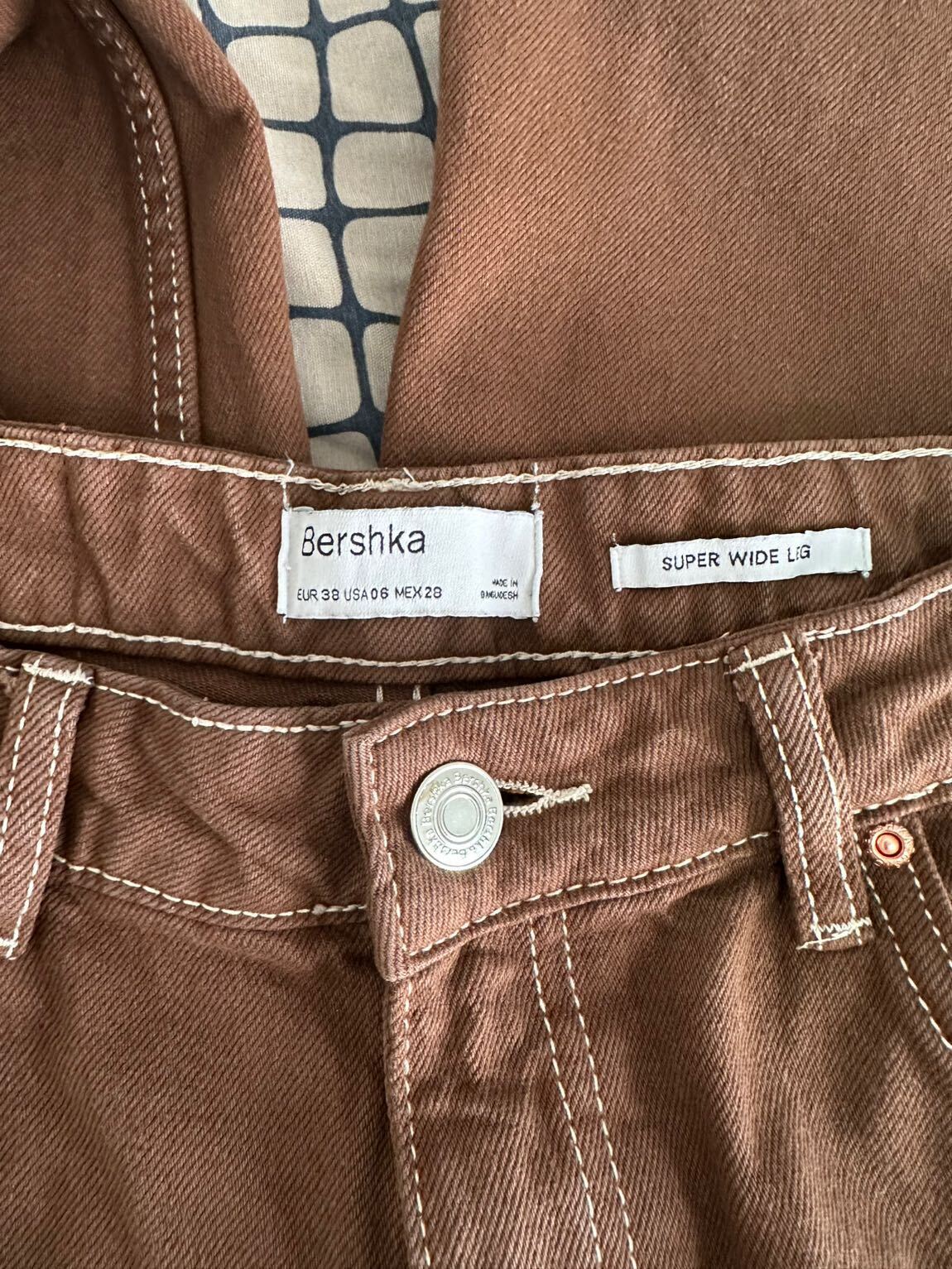 Bershka Süper Wide Leg 38 beden — görsel 2/6