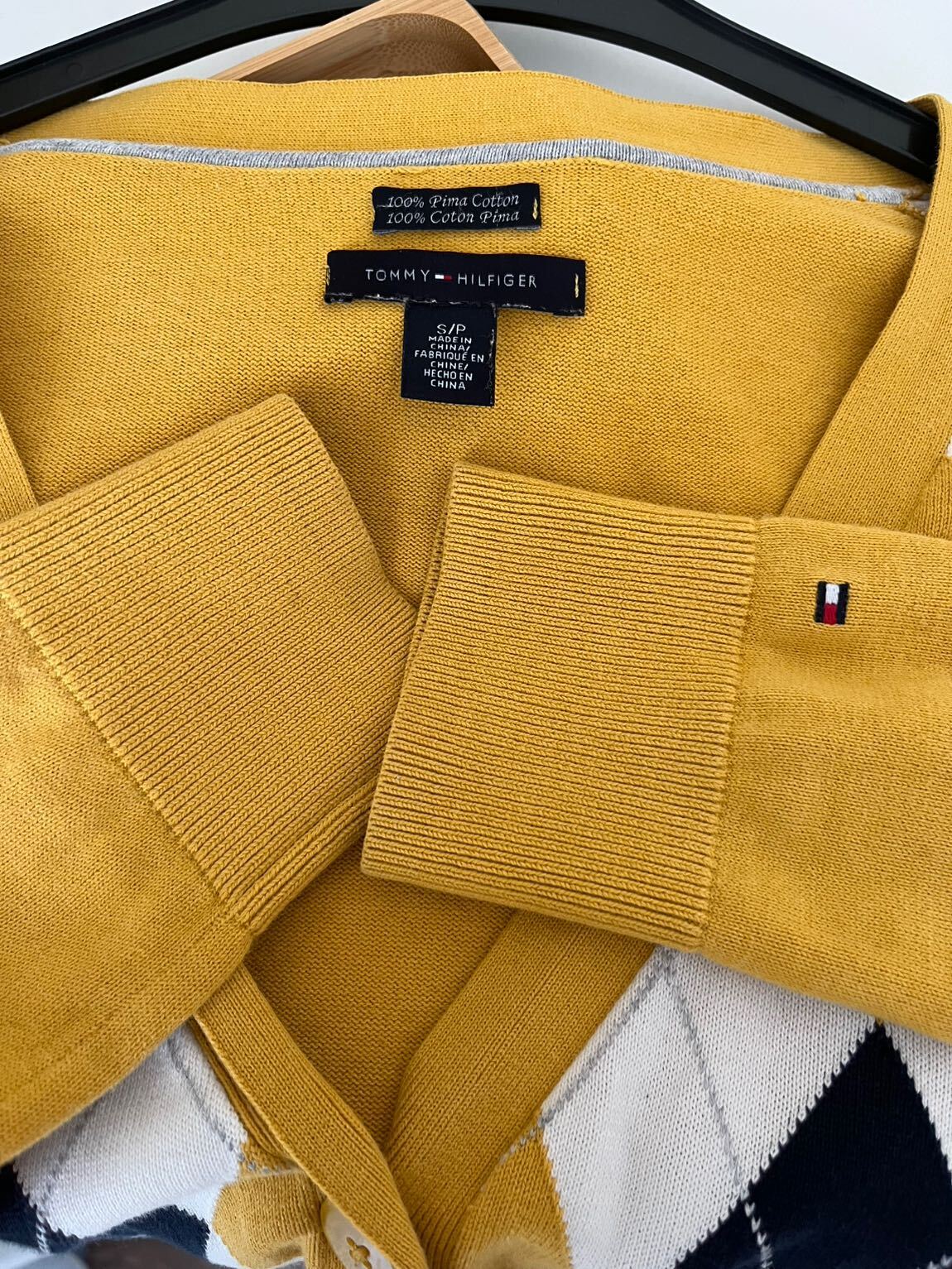 Tommy Hilfiger Sarı BaklavaDesenli Hırka — görsel 6/6