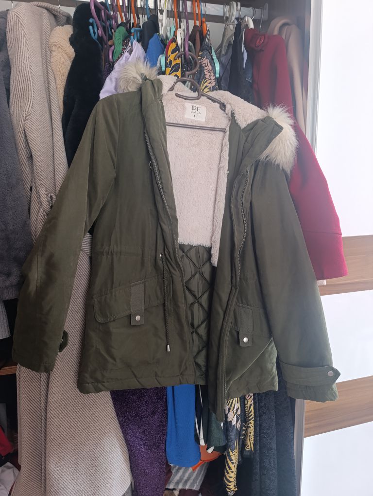 DeFacto Yeşil Kapüşonlu Parka — görsel 2/3