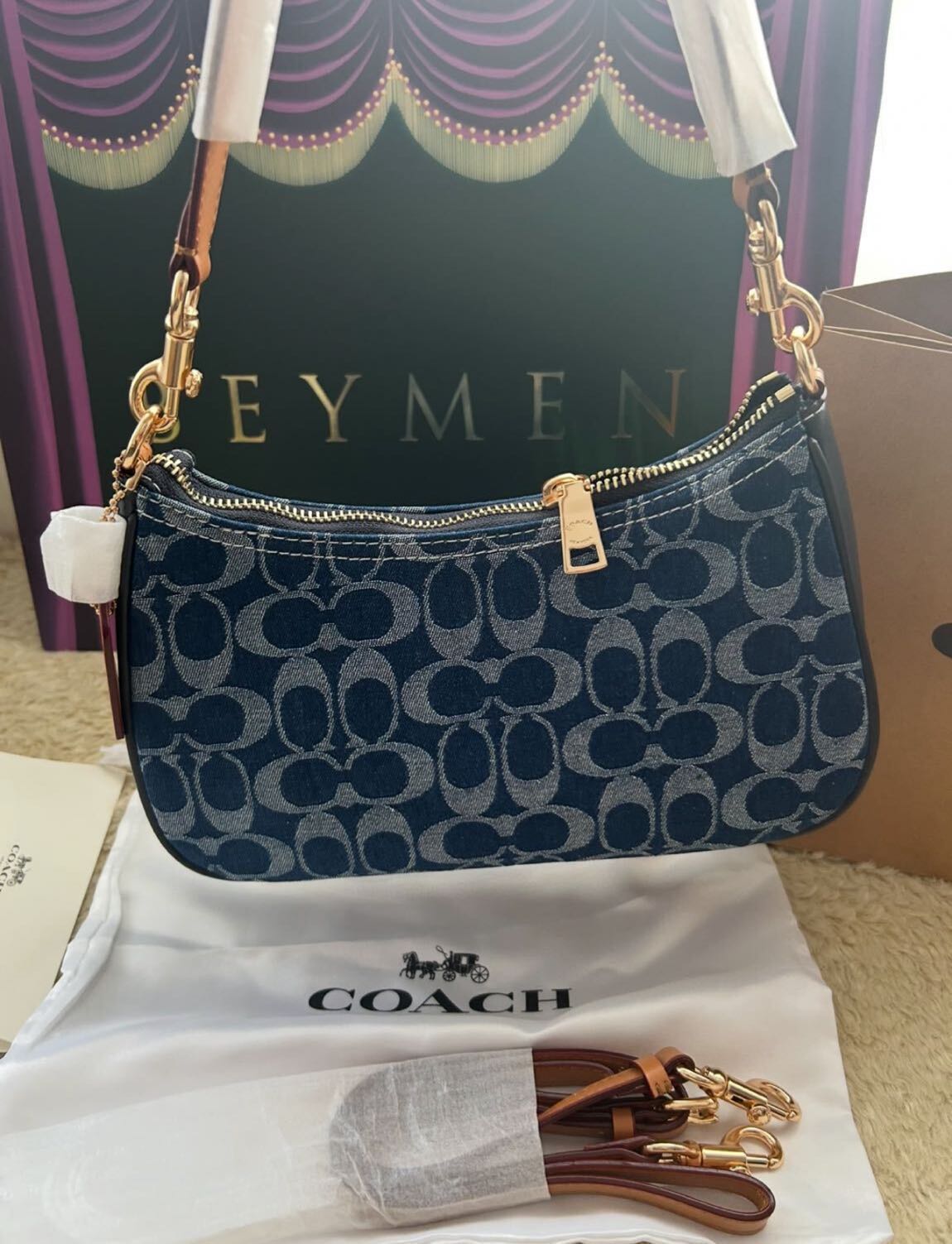 COACH Teri Shoulder Bag Denim — görsel 12/20