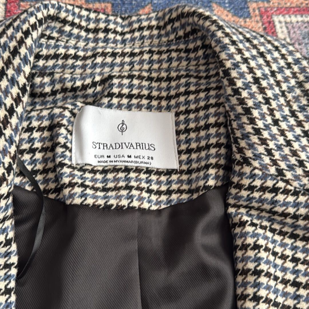 Ekose Desenli Blazer Ceket M Stradi — görsel 4/8